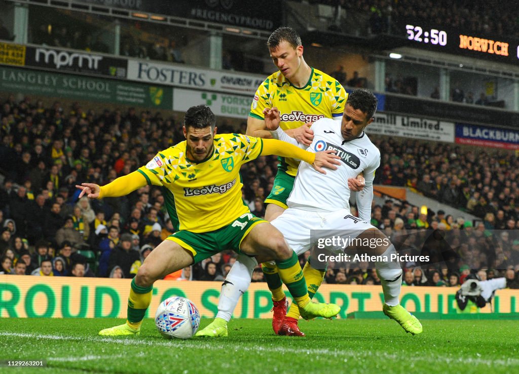 Norwich City v Swansea City - Sky Bet Championship