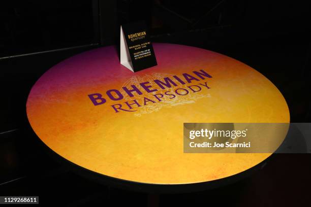 Signage is seen during Bohemian Rhapsody's Get Loud Extravaganza at Whiskey a Go Go on February 12, 2019 in Los Angeles, California.