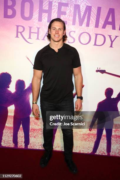 Andrew East attends Bohemian Rhapsody's Get Loud Extravaganza at Whiskey a Go Go on February 12, 2019 in Los Angeles, California.