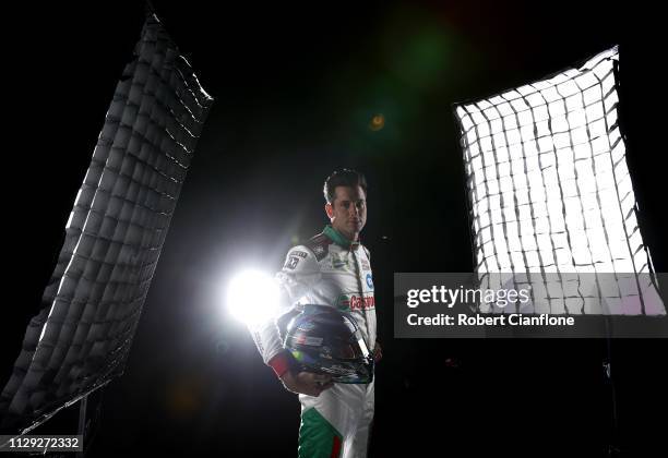 Rick Kelly driver of the Castrol Racing Nissan Altima poses during the 2019 Supercars Media Day on February 12, 2019 in Melbourne, Australia.