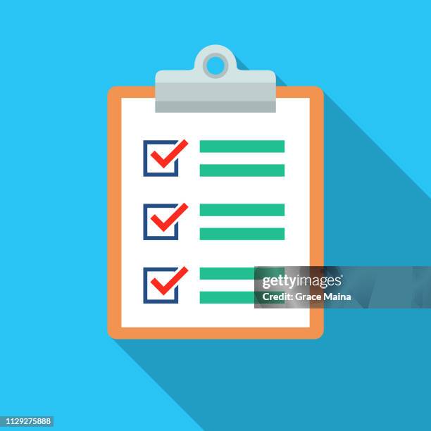 Check Documents List Document List With Check Marks And Clipboard Vector High-Res Vector ...