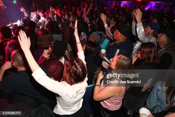 Concertgoers attend Bohemian Rhapsody's Get Loud Extravaganza at Whiskey a Go Go on February 12, 2019 in Los Angeles, California.