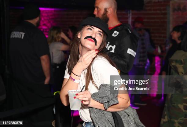 Concertgoer attends Bohemian Rhapsody's Get Loud Extravaganza at Whiskey a Go Go on February 12, 2019 in Los Angeles, California.