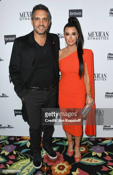 Mauricio Umansky and Kyle Richards attend Bravo's Premiere Party For "The Real Housewives Of Beverly Hills" Season 9 And "Mexican Dynasties"at...