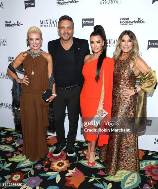 Raquel Bessudo, Mauricio Umansky, Kyle Richards and Doris Bessudo attend Bravo's Premiere Party for "The Real Housewives of Beverly Hills" Season 9...