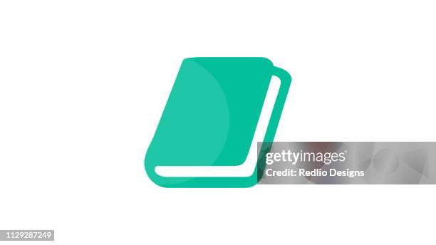 single tone book icon - book spine stock illustrations