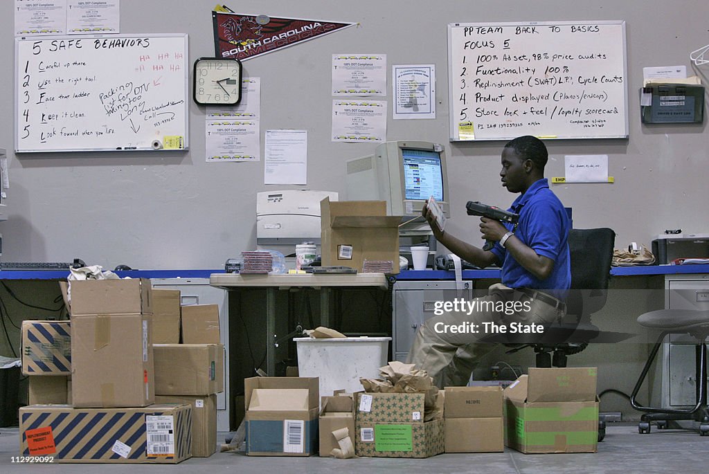 Richland Northeast high school student Brian Jones tags merc