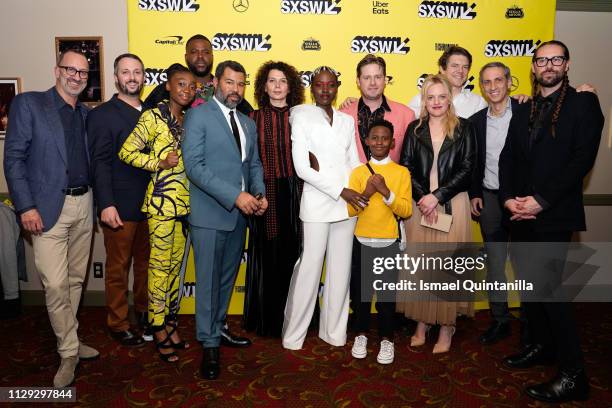 Jimmy Horowitz, Sean McKittrick, Shahadi Wright Joseph, Winston Duke, Jordan Peele, Donna Langley, Lupita Nyong'o, Tim Heidecker, Evan Alex,...