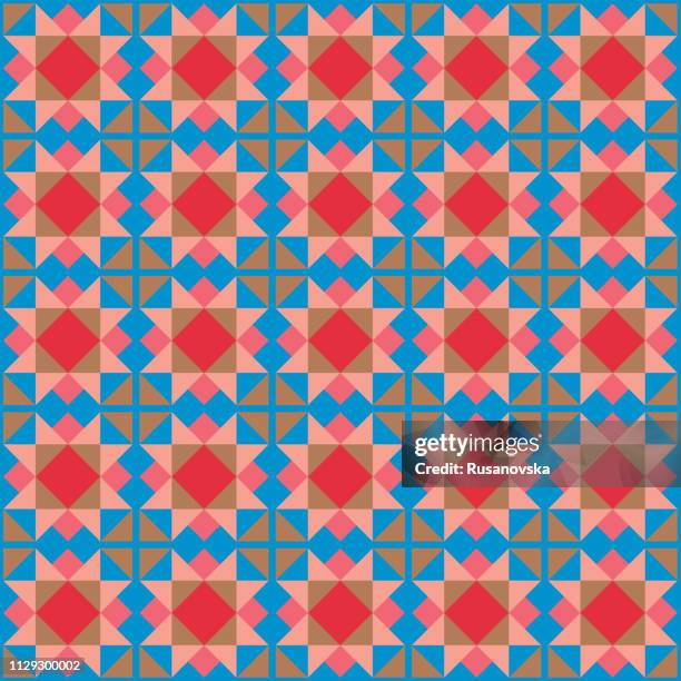 abstract ethnic pattern - amish stock illustrations