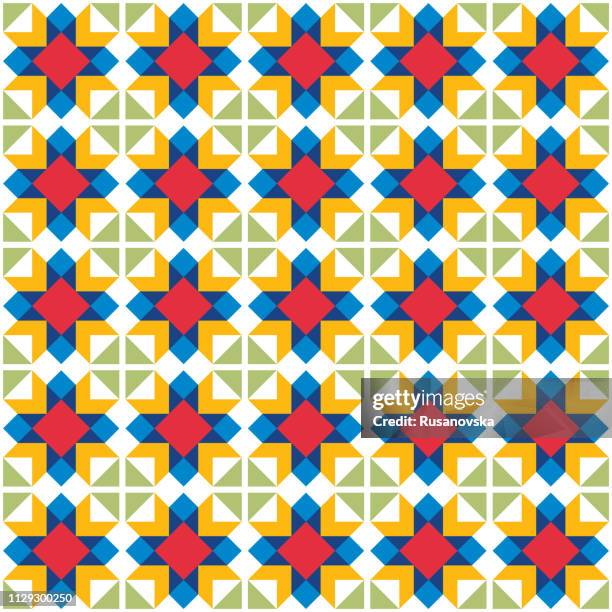 abstract ethnic pattern - amish stock illustrations