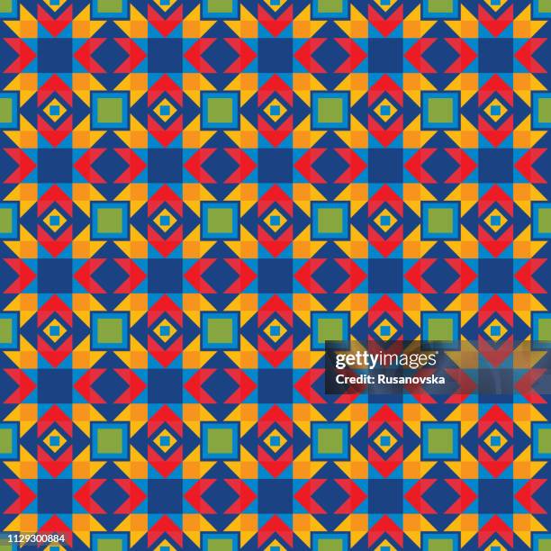 abstract ethnic pattern - amish stock illustrations
