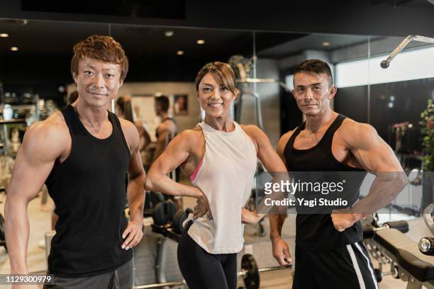 female gym instructors teaching training at private gym - only japanese stock pictures, royalty-free photos & images