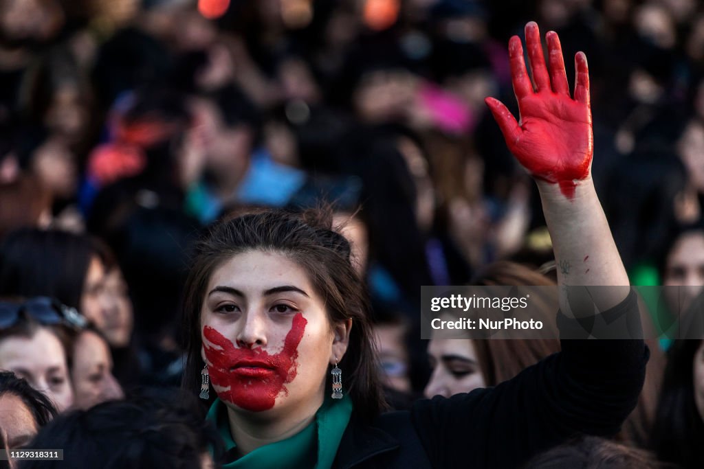 International Women's Strike In Chile