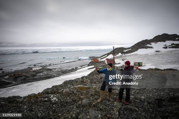 Chilean Alejo Contreras , who guided the Turkish scientific research team during Turkeys third National Antarctic Science Expedition under the...