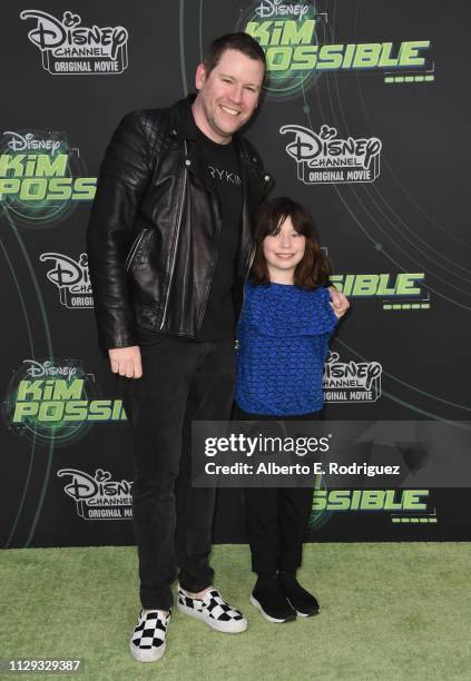 Attends the premiere of Disney Channel's "Kim Possible" at The Television Academy on February 12, 2019 in Los Angeles, California.