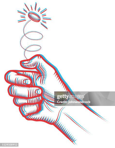 3d spiegeln münze abbildung - münzwurf stock-grafiken, -clipart, -cartoons und -symbole