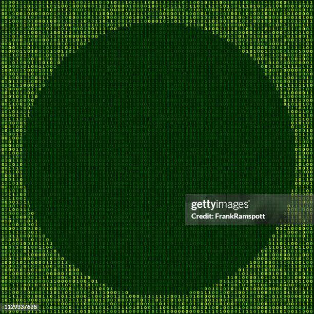 forest circle sign binary numbers vector pattern - binary code circle stock illustrations