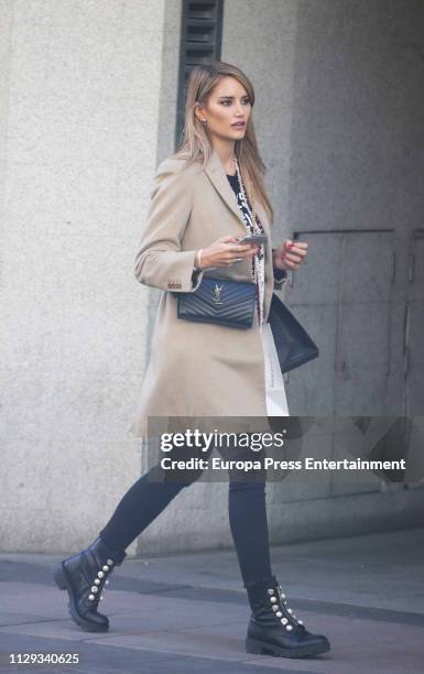 Alba Carrillo is seen on February 13, 2019 in Madrid, Spain.