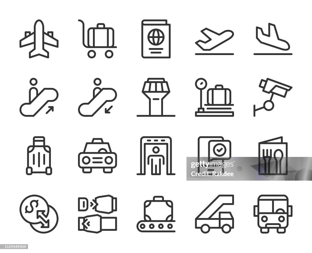 Airport - Line Icons