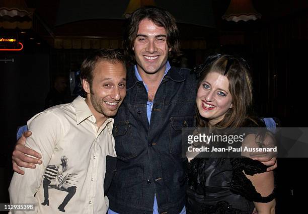 Darren Stein, Luca Calvani & Melissa Balin during Melissa Balin's Birthday Party at Club 1650 at Club 1650 in Hollywood, California, United States.