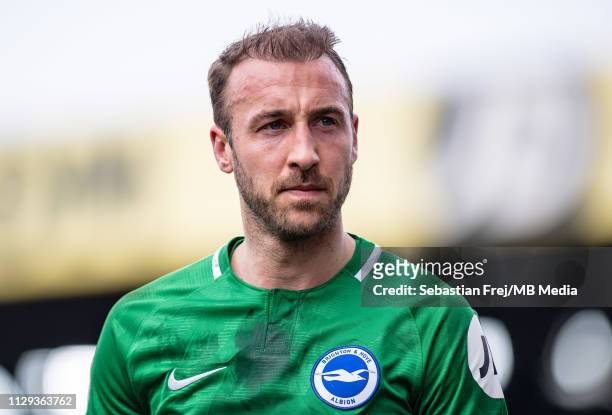 Glenn Murray of Brighton & Hove Albion looks on during the Premier League match between Crystal Palace and Brighton & Hove Albion at Selhurst Park on...