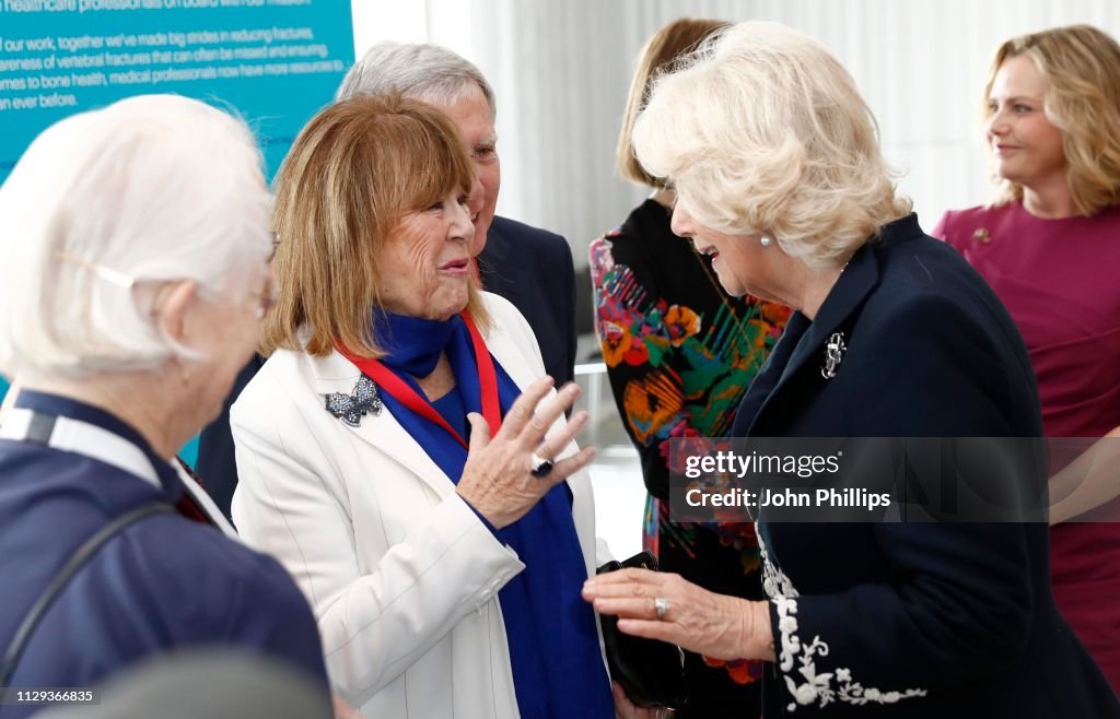 The Duchess Of Cornwall Attends The Launch Of The Royal Osteoporosis Society