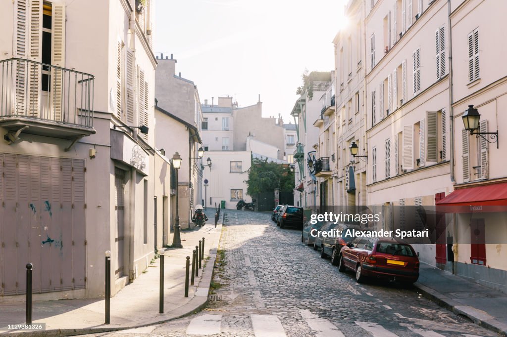 Sunny day in Montmartre, Paris, France