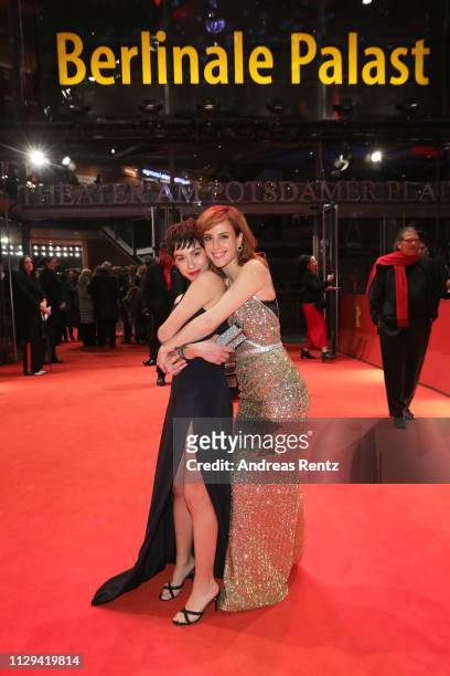 Greta Fernandez and Natalia de Molina attend the "Elisa Y Marcela" premiere during the 69th Berlinale International Film Festival Berlin at Berlinale...