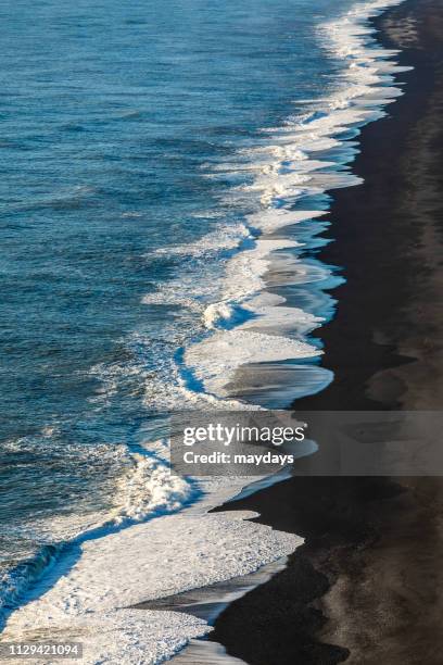 beach, iceland - clima polare 個照片及圖片檔