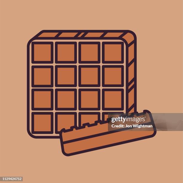 waffle - thin line breakfast icon - belgian waffle stock illustrations