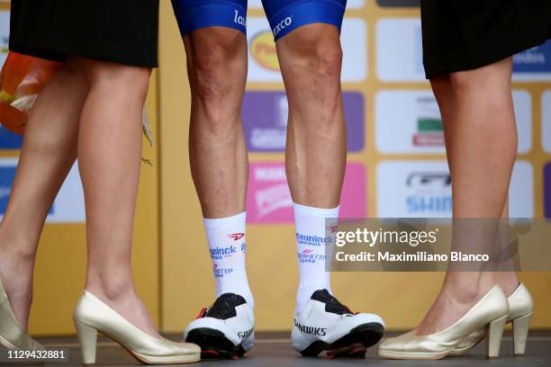 Podium / Álvaro Hodeg of Colombia and Deceuninck-Quickstep Team / Feets / Shoes / Models / Detail view / during the 2nd Tour of Colombia 2019, Stage...