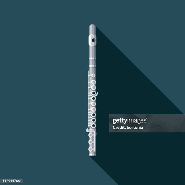 ilustrações de stock, clip art, desenhos animados e ícones de flute musical instrument icon - flauta