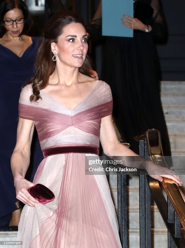 The Duchess Of Cambridge Attends 100 Women In Finance Gala Dinner