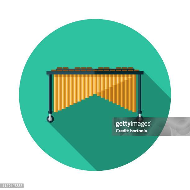 ilustraciones, imágenes clip art, dibujos animados e iconos de stock de marimba instrumento musical icono - marimba