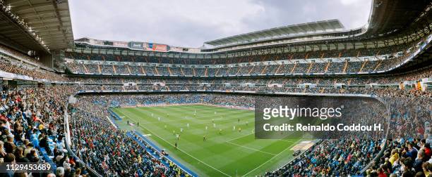 General view of Santiago Bernabeu Stadium during the Primera Division match between Real Madrid and Real Zaragoza on April 30, 2011 in Madrid, Spain.