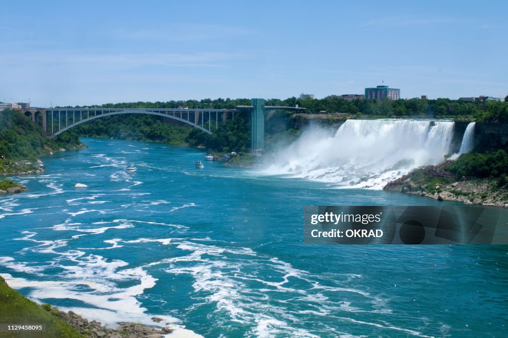 Niagara Falls looking into Buffalo New York