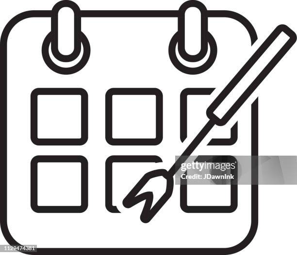 fondue flat simple outline line art design icon - fondue stock illustrations