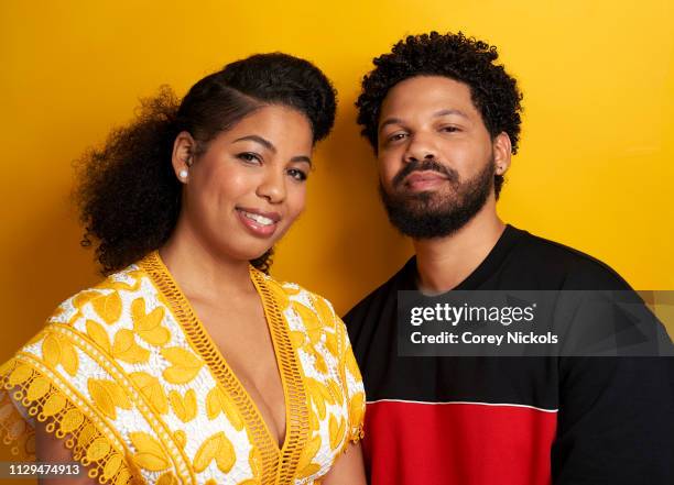 Jazz Smollett and Jake Smollett of TV One's 'Living By Design With Jake and Jazz' pose for a portrait during the 2019 Winter TCA at The Langham...