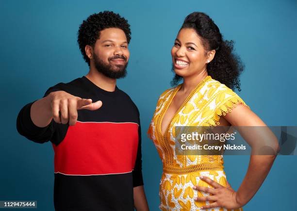 Jake Smollett and Jazz Smollett of TV One's 'Living By Design With Jake and Jazz' pose for a portrait during the 2019 Winter TCA at The Langham...