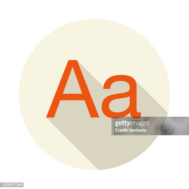 sans serif typography icon - goth stock illustrations