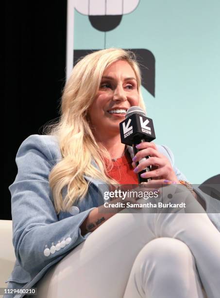 Charlotte Flair speaks onstage at Featured Session: The Womens Evolution in WWE and Beyond during the 2019 SXSW Conference and Festivals at Austin...