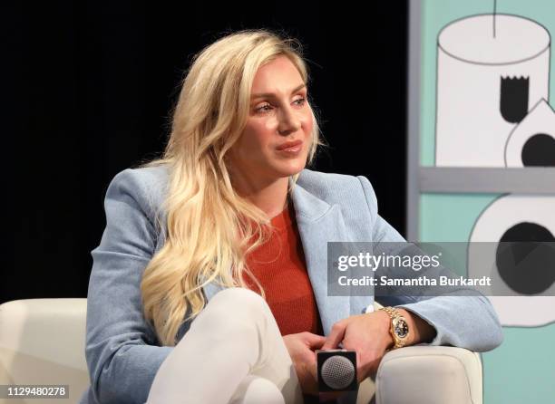 Charlotte Flair speaks onstage at Featured Session: The Womens Evolution in WWE and Beyond during the 2019 SXSW Conference and Festivals at Austin...
