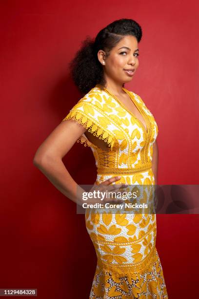 Jazz Smollett of TV One's 'Living By Design With Jake and Jazz' poses for a portrait during the 2019 Winter TCA at The Langham Huntington, Pasadena...