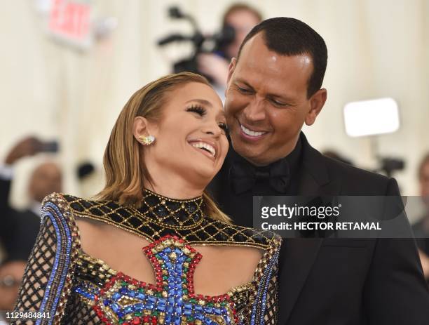 Jennifer Lopez and Alex Rodriguez arrive for the 2018 Met Gala on May 7 at the Metropolitan Museum of Art in New York. - Singing superstar Jennifer...