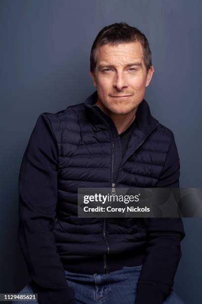 Bear Grylls of National Geographic's 'Hostile Planet' poses for a portrait during the 2019 Winter TCA at The Langham Huntington, Pasadena on February...