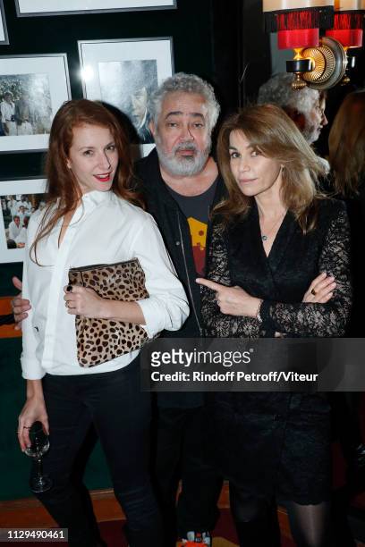 Marie-Clotilde Ramos-Ibanez, Paul Boujenah and Valerie Kaprisky attend Claude Lelouch receives the Insignia of Officer of the Legion of Honor at...