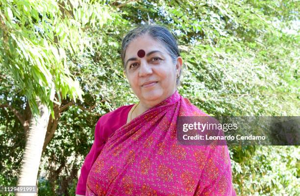 Vandana Shiva, ecologist and writer Indiana, Festivaldeisensi, Cisternino 2010, Torino, Italy, 2010.