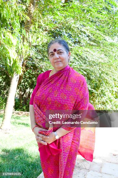 Vandana Shiva, ecologist and writer Indiana, Festivaldeisensi, Cisternino 2010, Milano, Italy, 2010.
