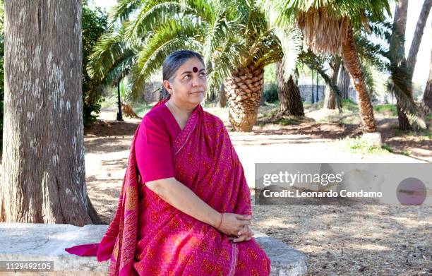 Vandana Shiva, ecologist and writer Indiana, Festivaldeisensi, Cisternino 2010, Milano, Italy, 2010.