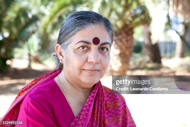 Vandana Shiva, ecologist and writer Indiana, Festivaldeisensi, Cisternino 2010, Milano, Italy, 2010.